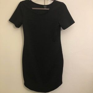 Juniors Black T-Shirt Mini dress Sz S